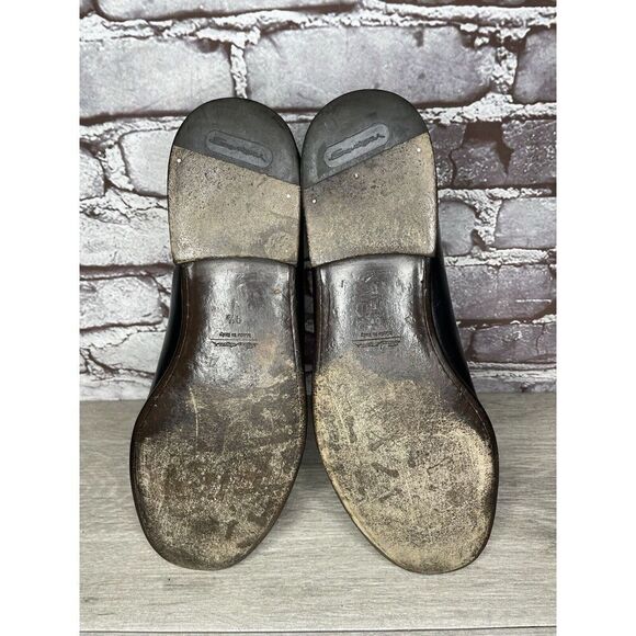 Santoni Black Leather Moc Toe Slip On Dress Loafers Shoes Men’s Sz 9.5D US/43EU main image 3